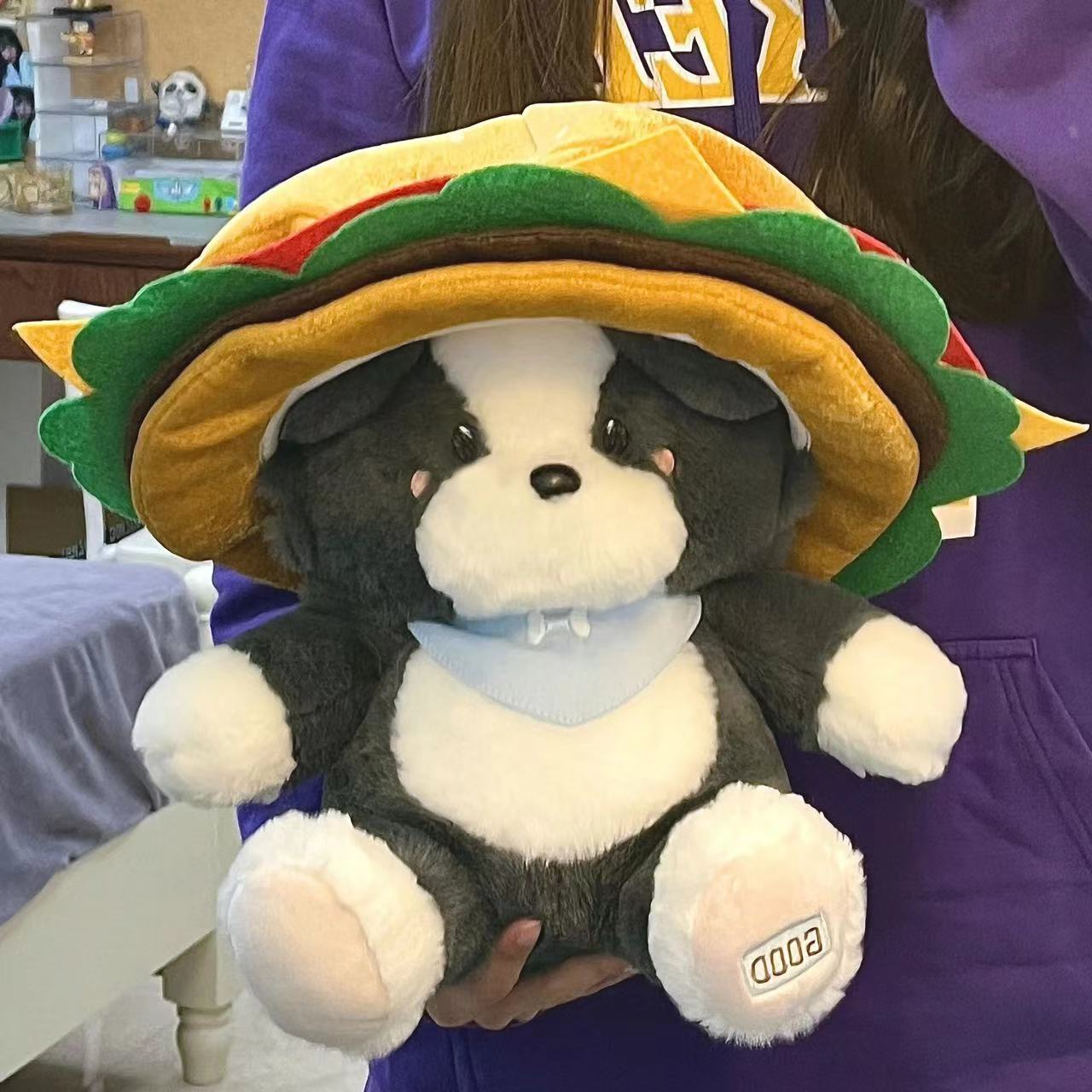 咕德牧小狗毛绒玩具公仔小可爱边牧玩偶安抚小狗抱枕生日礼物女生