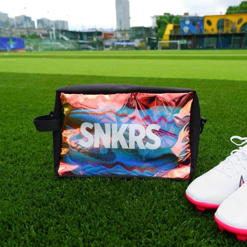 球鞋收纳包鞋包鞋子袋子游泳防水镭射极光面可携式户外手提