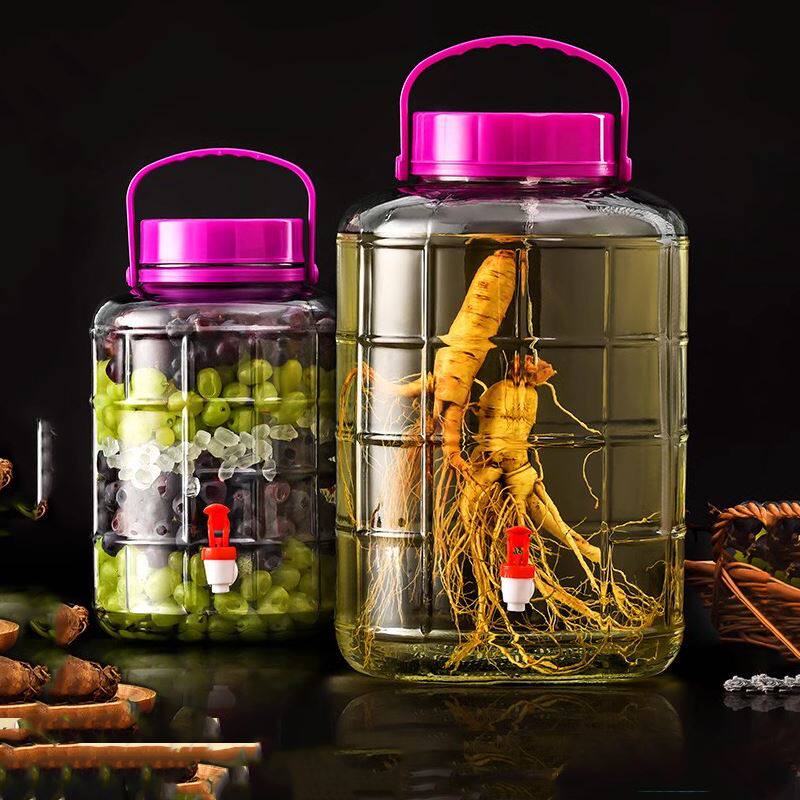 泡酒玻璃瓶食品级家用密封罐龙头泡菜坛子腌菜专用杨梅酒瓶空瓶子