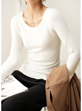 C-49二店秋季新款打底纯色v领百搭上衣【以直播间介绍为准】