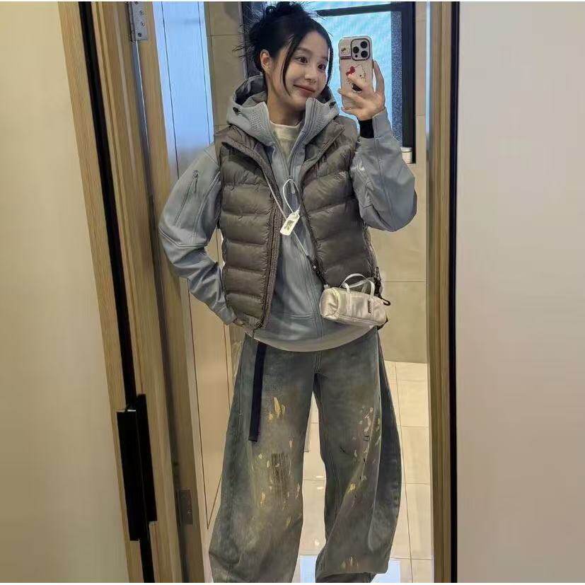短款羽绒棉马甲女秋冬2026新款加厚百搭面包服背心马夹棉衣外套女