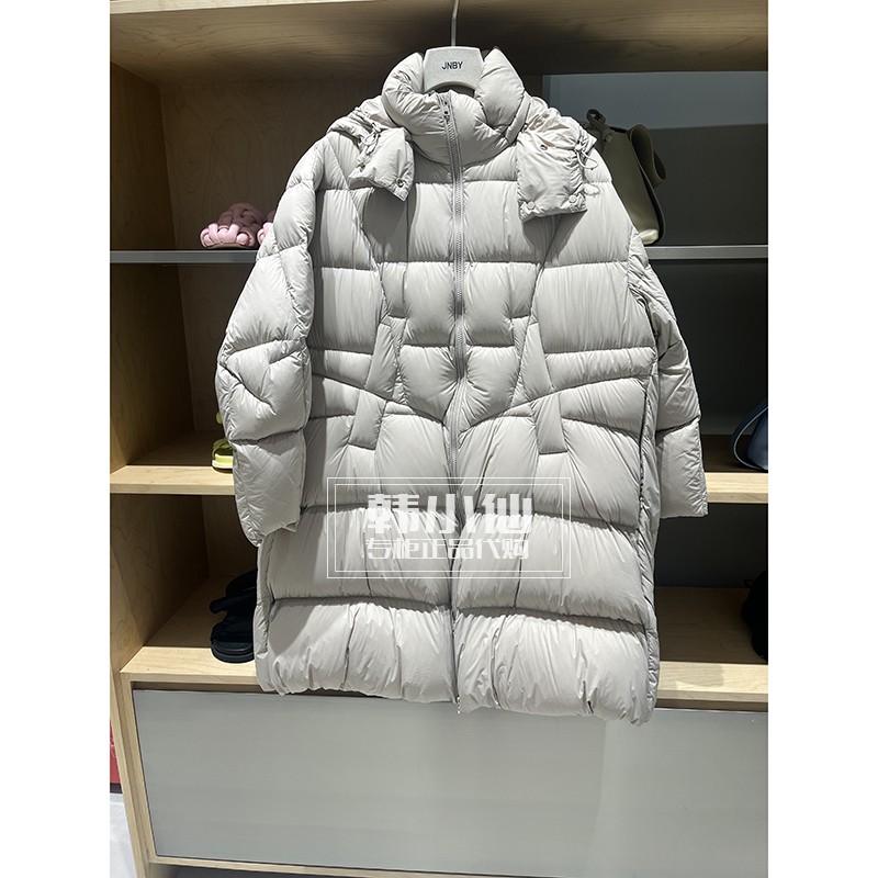 JNBY/江南布衣专柜正品2024年冬长款连帽羽绒服5OAC14290-2995