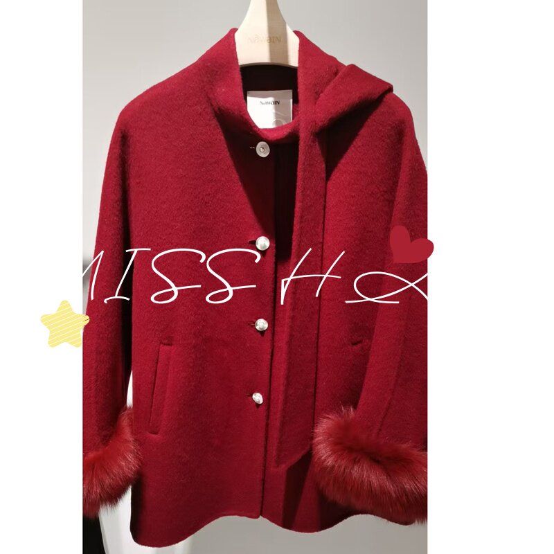 NAWAIN纳纹2026冬装专柜正品一手长大衣外套女2640835372-2199