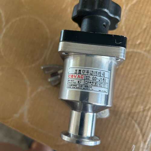 议价CBVAC高真空手动挡板阀，型号GD-J16，KF法兰接口，