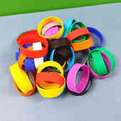 彩色硅胶圈奶瓶水壶茶杯防烫用途直径60mm宽20毫米十色弹力皮筋