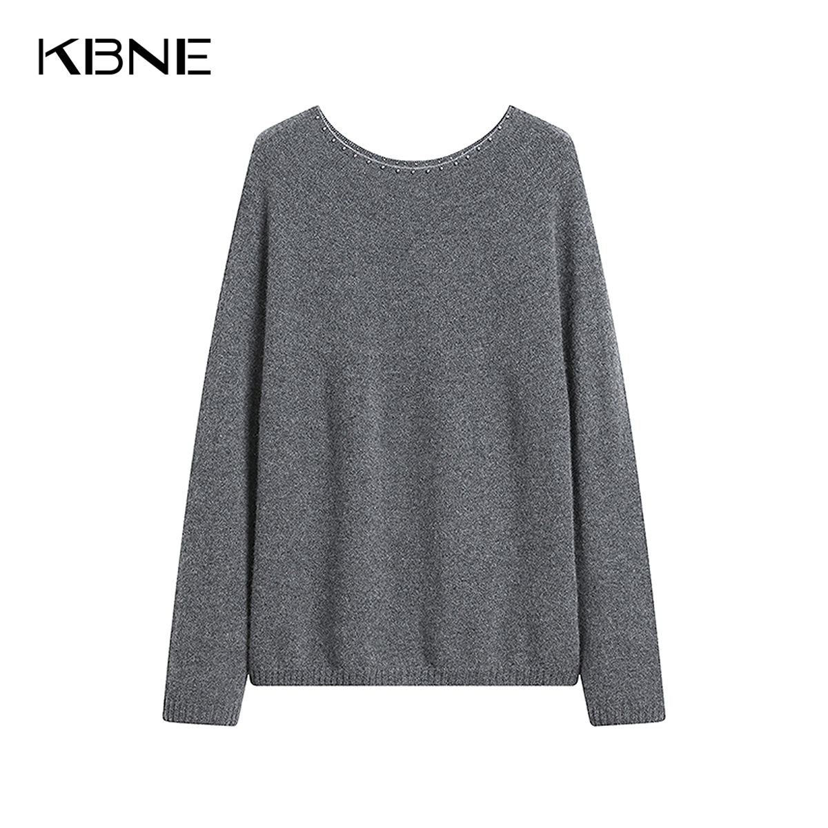 【商城同款】卡其色全羊绒衫针织衫长袖上衣小个子2024年秋冬新款