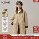 KBNE巴恩风女款 风衣小个子春秋 长款 卡其色三防长袖 大衣外套女新款