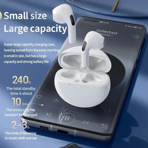 Pro6 Wireless Bluetooth Headphones Tws Earphones Mini Heaset