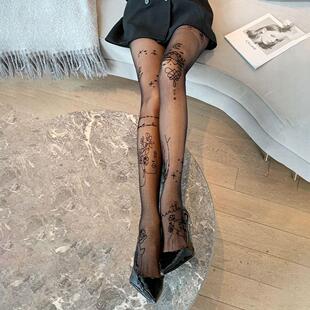 Women Sexy Tights With Patterned Tattoos Pantyhose Inscripti