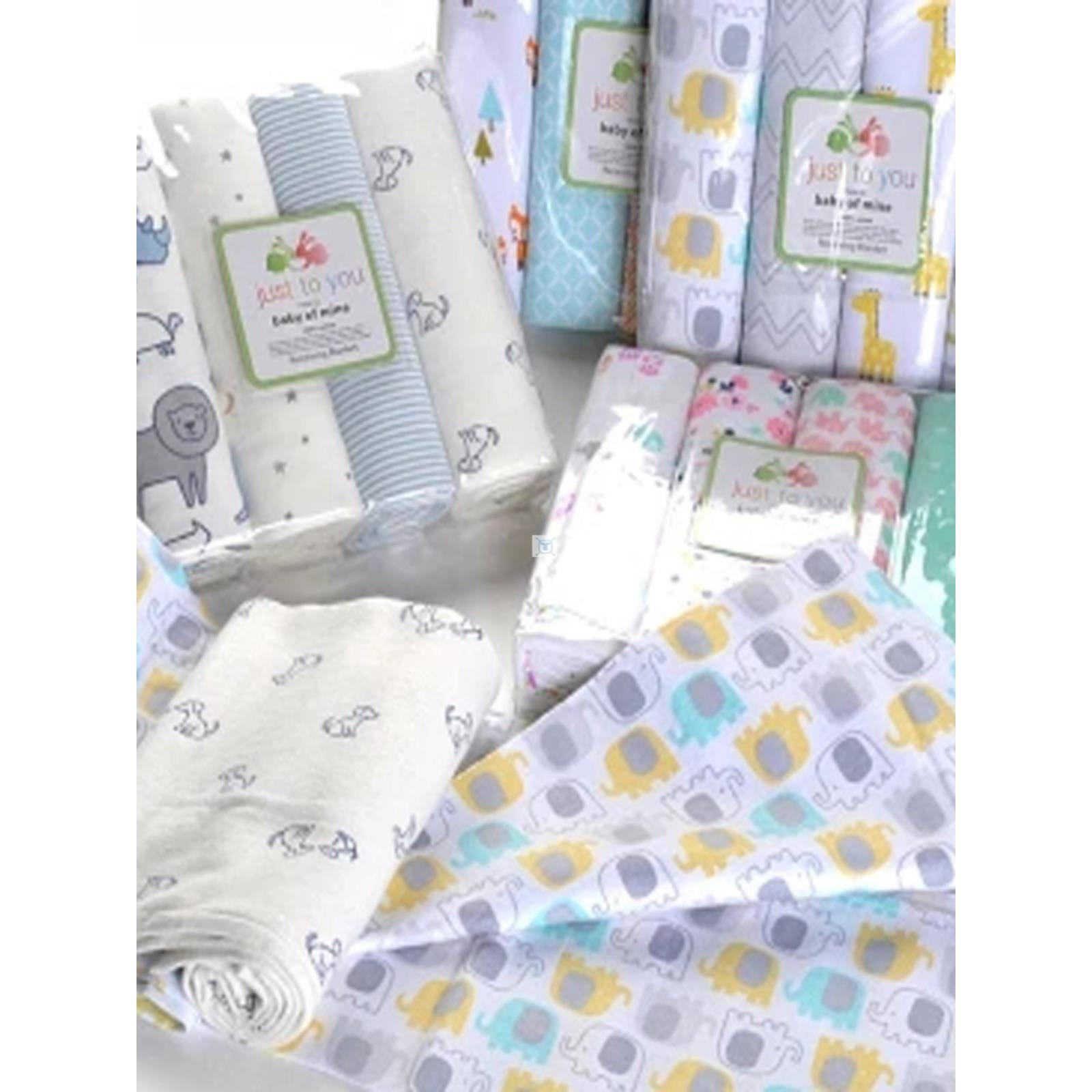 4Pcs76*76cm Muslin 100% Cotton Flannel Baby Swaddles Soft新