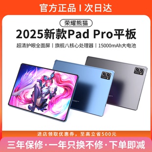 2025新款 高清柔光屏全金属机身办公刷剧 荣耀熊猫平板电脑 12英寸