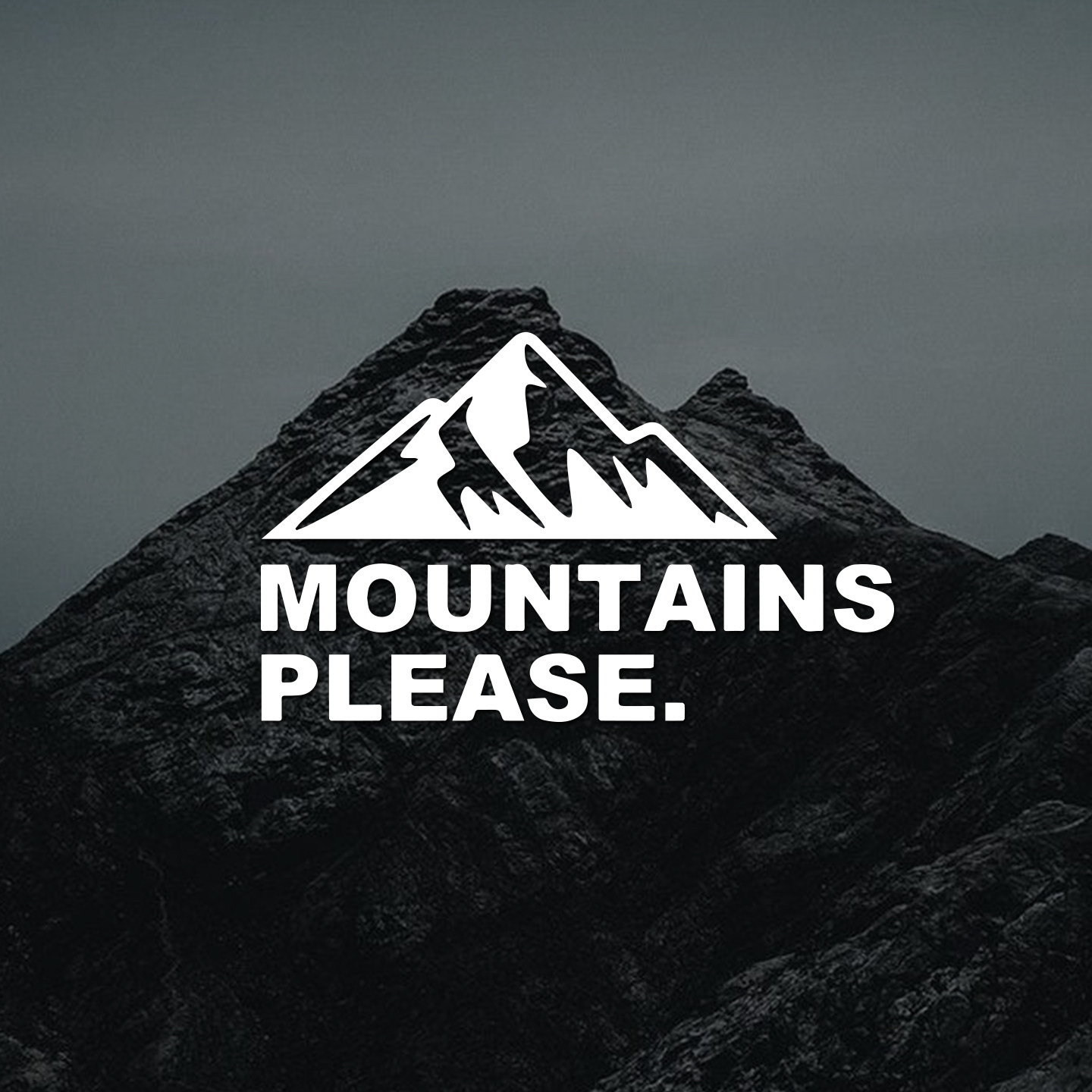 进山MOUNTAINSPLEASE山峰车贴纸