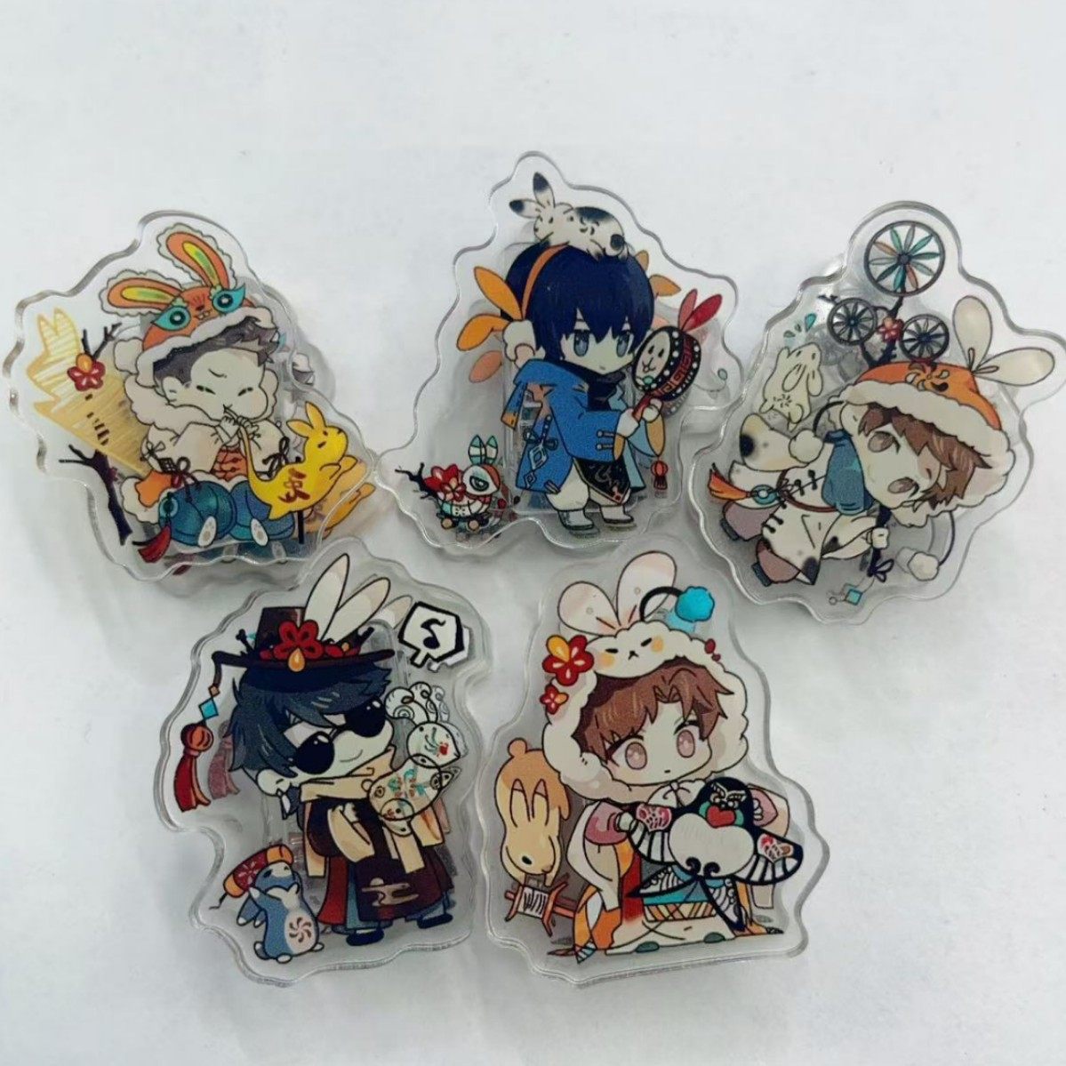 新款小红书周边盗墓笔记张起灵吴邪卡通精致亚克力PP夹收纳夹礼物