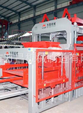 万昌品牌市政制砖机QT18-15水泥砖机水工工程砖设备