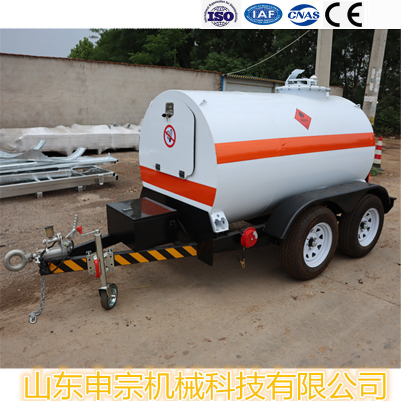 shenzong牌 2吨油罐拖车 航空燃油罐拖车 柴油运输罐拖车