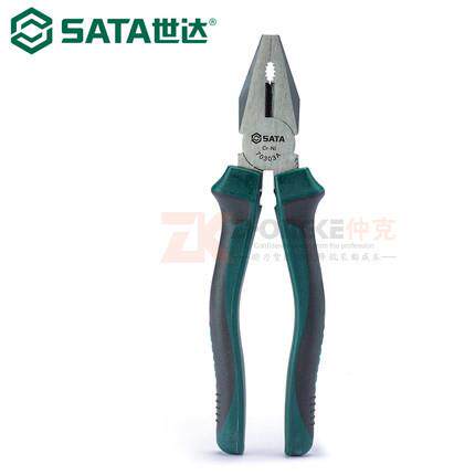 Sata/专式业日钢丝钳老虎钳子平口钳27031A/703722A/0323A