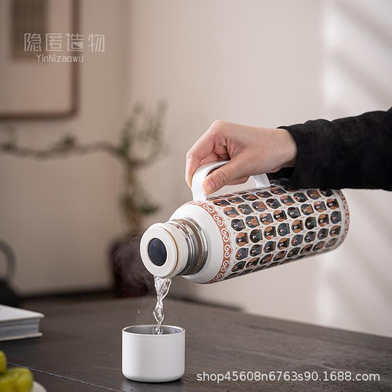 家用焖茶壶古办暖水壶不锈钢复mch24111闷泡壶公室冬季茶保温热水