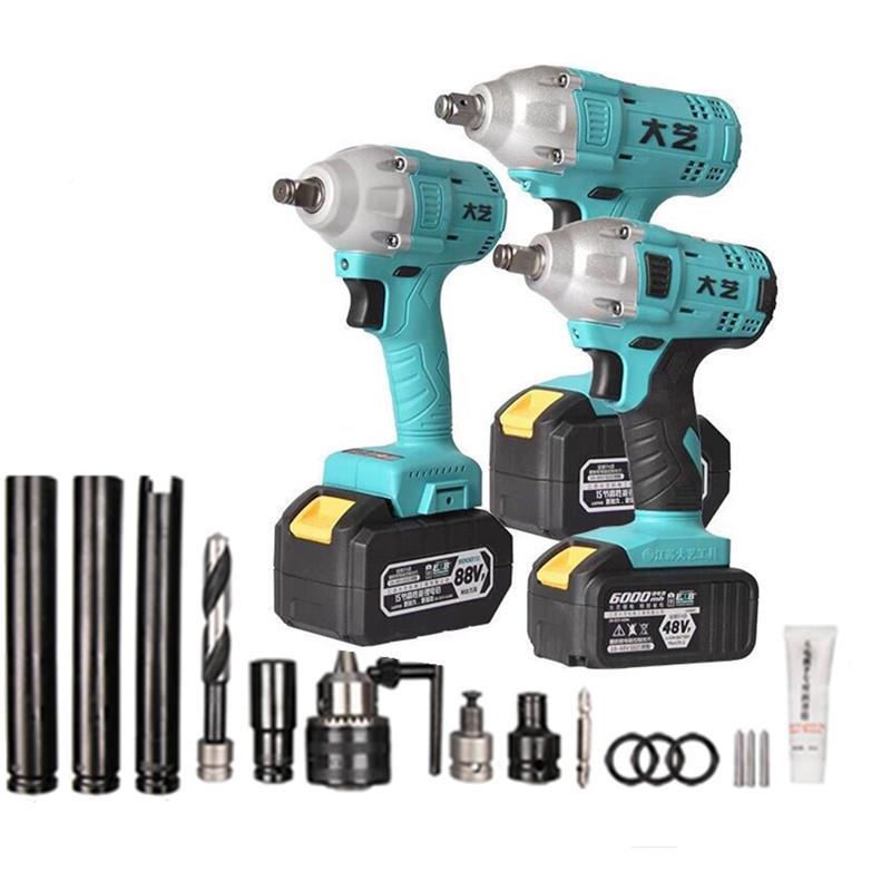 大艺动扳工手48V8F8无刷锂NRC电冲电击扳手架子工木电扳手大艺210