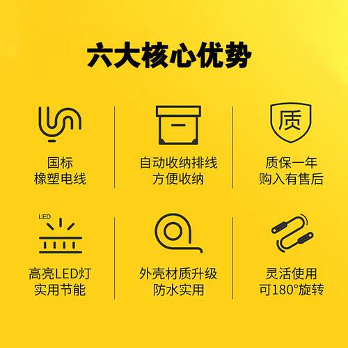 pu包纱管自动缩灯鼓卷器电线灯JFF伸鼓汽修厂管检修照明工具