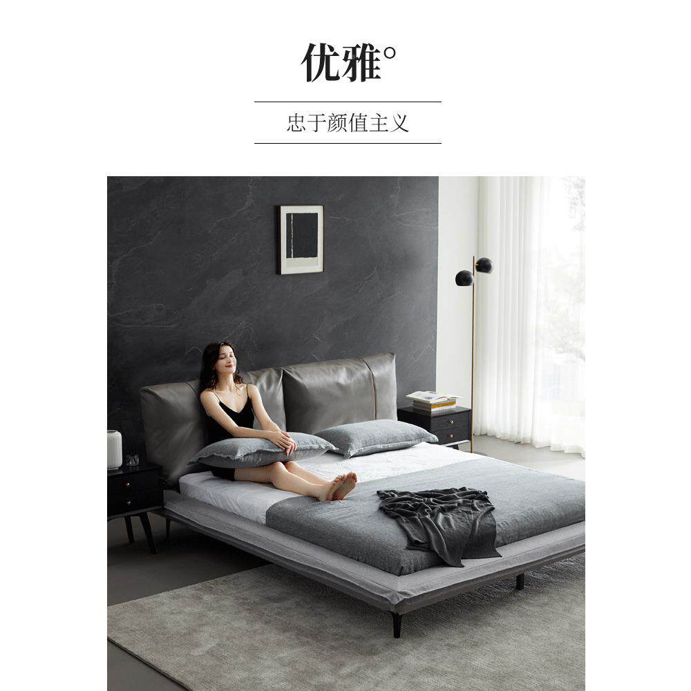 6B6床靠垫超纤皮床靠背羽绒大靠软垫20头F76SH9S825年新7品床头软