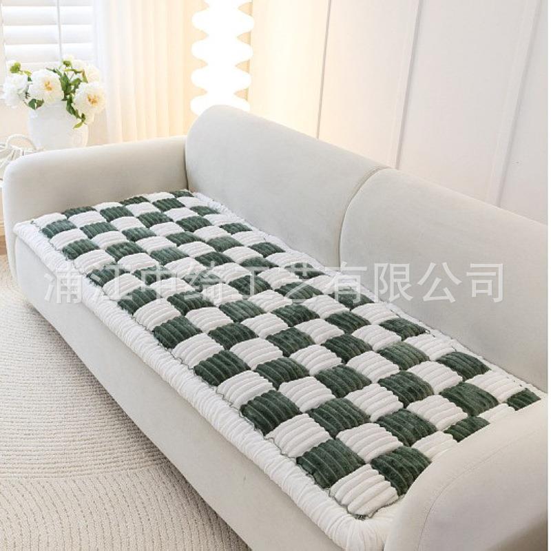 新款棋盘格沙发垫GZY坐通用垫子轻奢端现代高宠物垫防滑防抓猫可