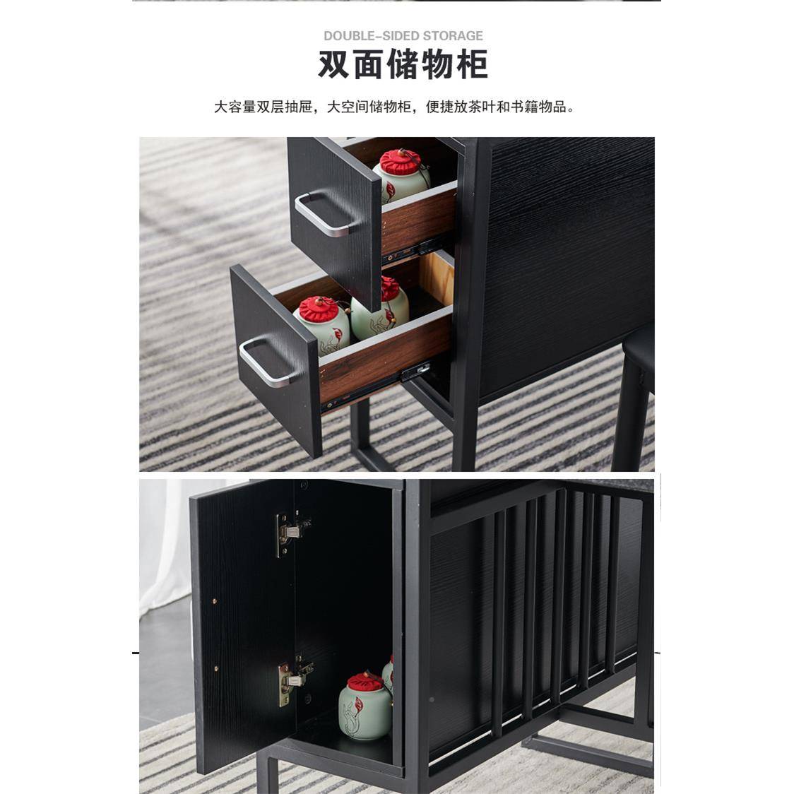 2025新款巖茶幾巖現(xiàn)板茶桌椅板組DPD合代簡約輕奢家用辦公體泡一