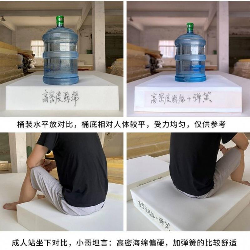ZFP加高密度沙发垫木海厚绵垫正方形加布硬艺实头沙发坐垫弹簧垫