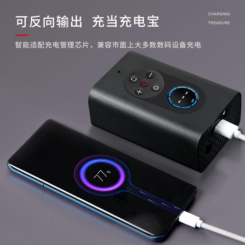 载充气线无泵智能数显车47用电动车轮胎打气迷你携自便动汽车充气