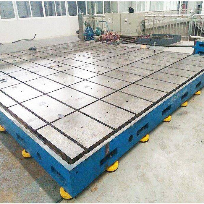 铸铁发电机组测试台新能源车汽动测试工作台力铸铁平板底座槽板