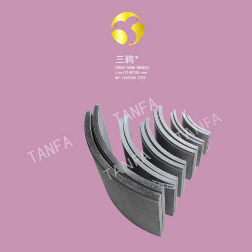 瓦T片358E500液压鼓擦式摩抱闸刹车片制动器闸刹车蹄