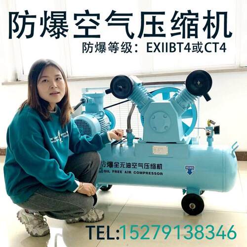 防爆空压机exdi带ib4/ct4空气压缩机65522t0vv/380气泵无油有油证