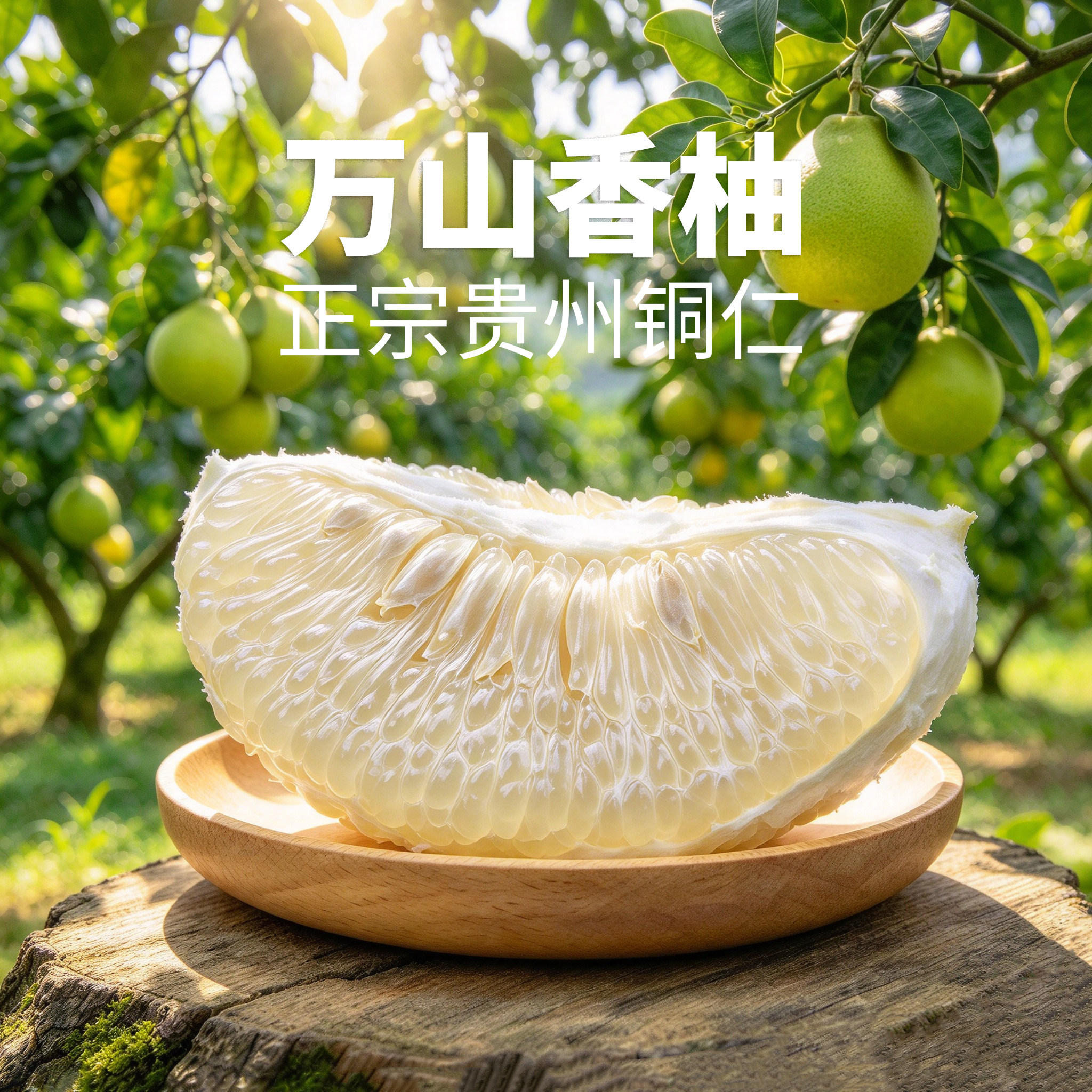 贵州扶贫万山香柚 小柚子味微苦回甘肉嫩汁多柚子铜仁香柚特产