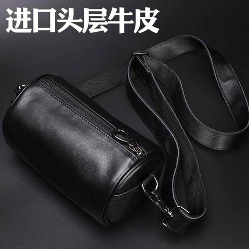 DESTNA真皮斜挎包头层牛皮胸包潮