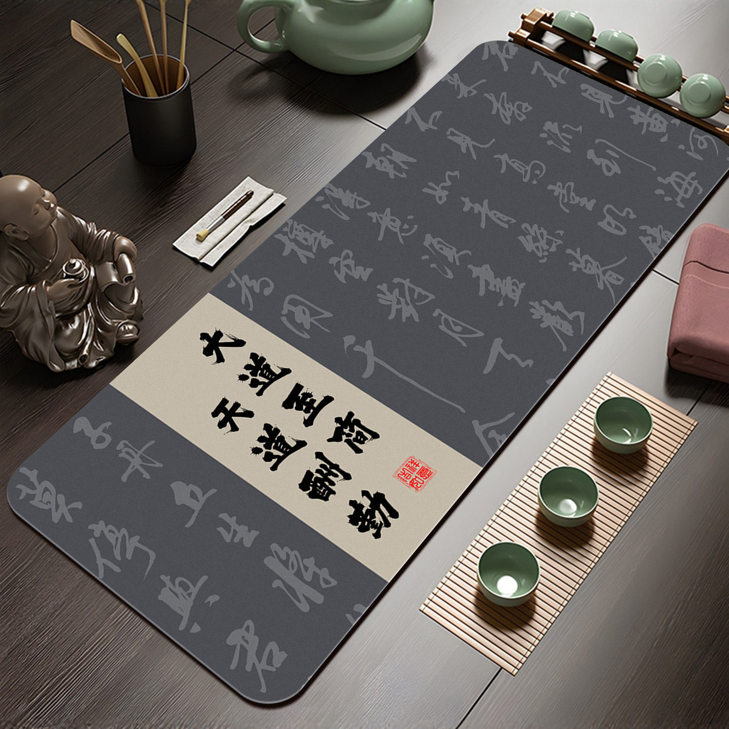 隔热茶垫沥水杯垫中式茶垫吸水速干硅藻泥茶垫桌垫多功能沥水垫子