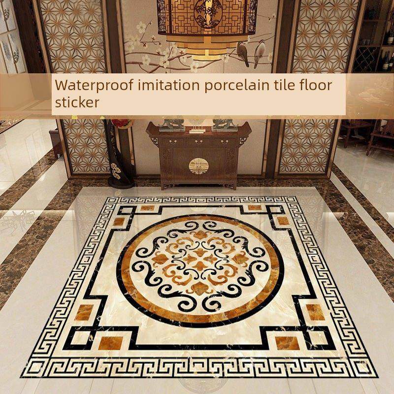 防水防滑地板贴纸不干胶耐磨地砖3D瓷砖贴纸浴室地板贴纸厨房丑陋,家居饰品,软装墙贴,淘宝优惠券,粉丝福利购,淘宝优惠卷