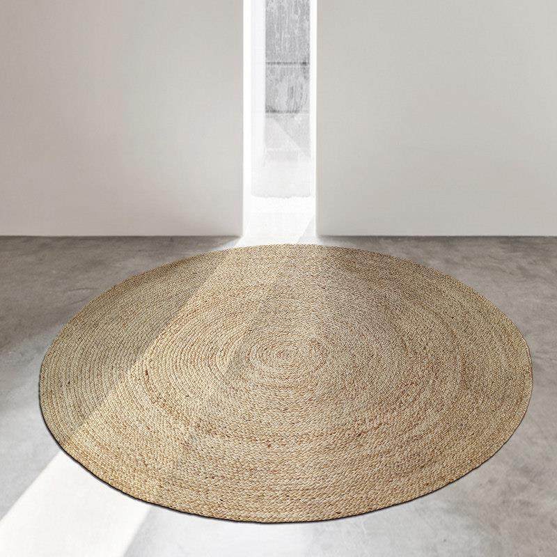 设计师圆形芦苇手工编织地毯北欧客厅书房衣帽间亚麻水草藤编地垫,居家布艺,地毯,淘宝优惠券,粉丝福利购,淘宝优惠卷