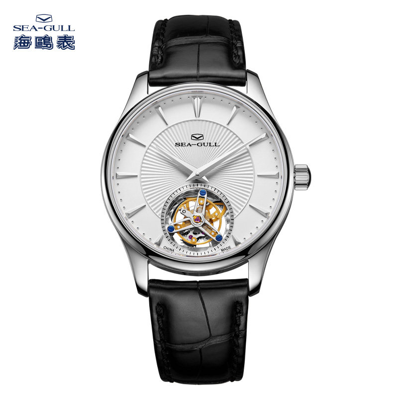 海鸥手表商务经典手动机械表同轴陀飞轮男士腕表8825