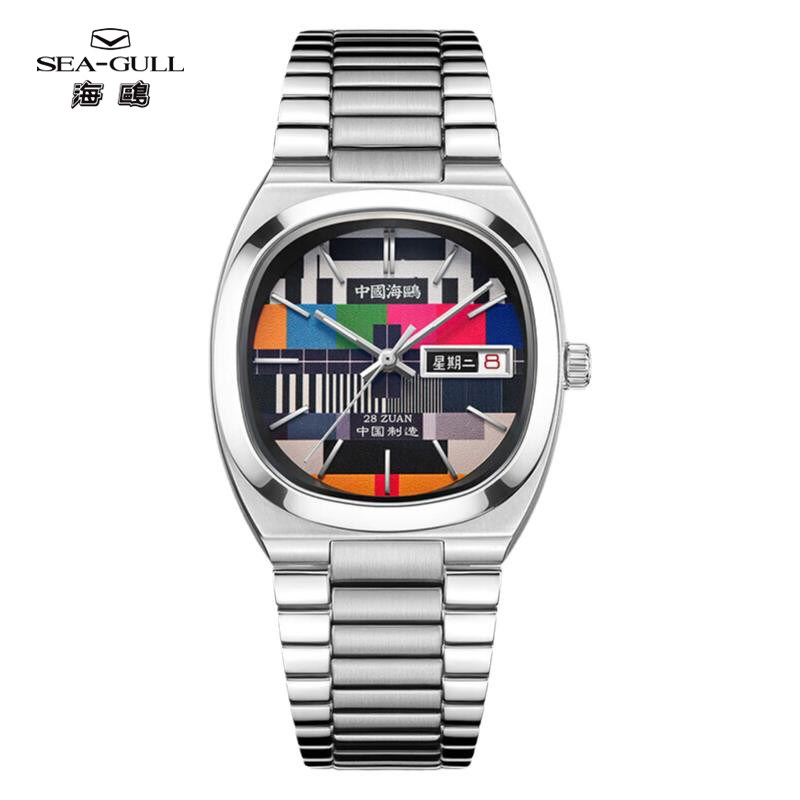 海鸥表 男女士情侣款手表复古电视机机械表时尚腕表卓尔系列1051