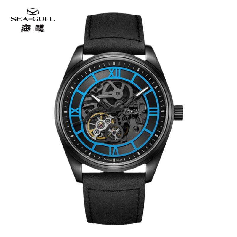 海鸥表赛博朋克运动镂空机械腕表