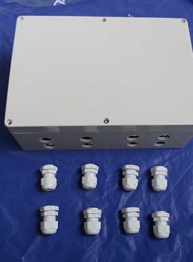 265*185*95mm八孔监控电源/交换机设备箱/接线盒/光端机防水盒