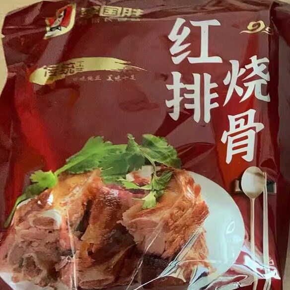 李国胜红烧猪排骨熟食卤味下酒菜真空包装红烧排骨即食