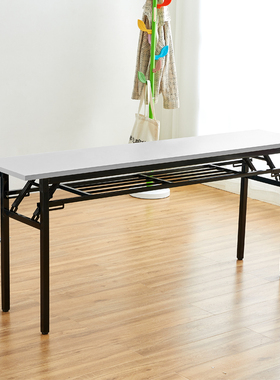 简易折叠桌长条桌灰白色桌写字台电脑桌简易餐桌摆地摊桌会议活动