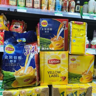 包邮香港正品 Lipton/立顿金装倍醇奶茶16.5克*34条/包