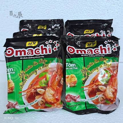 越南日式虾泡面Omachi Tom chua cay thai冬阴功方便面 80克袋装
