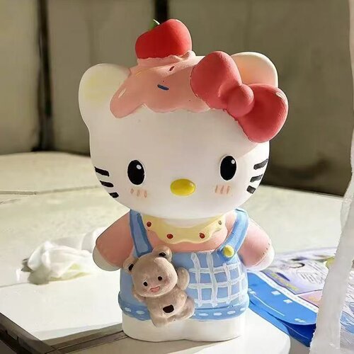 苹果KT猫大号石膏涂色娃娃