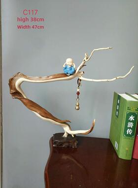 Thuja根雕刻艺术刷挂入口办公室桌面客厅民宿家居创意手炼架珠宝