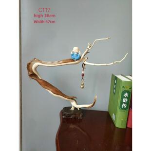 Thuja根雕刻艺术刷挂入口办公室桌面客厅民宿家居创意手炼架珠宝