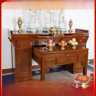 25新型供桌实木香盒家庭佛坛佛龛供桌农村堂八仙桌佛坛供桌