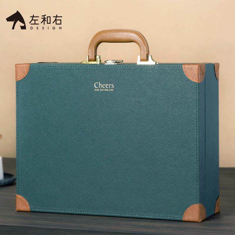 红酒包装礼盒空盒高端红酒瓶礼盒双支装葡萄酒皮盒箱创意高档定制