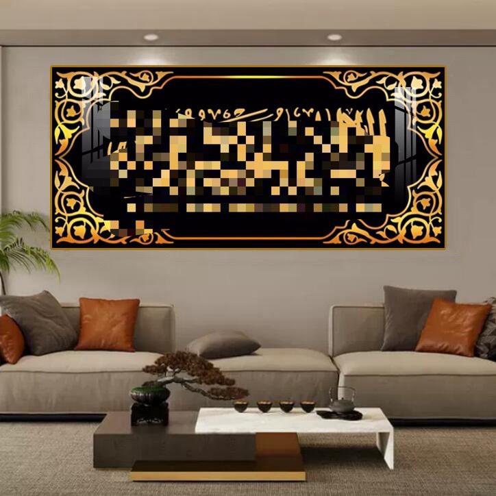 民族风特色挂画客厅床头晶瓷镶钻装饰画主卧沙发背景墙卧室晶瓷画图片